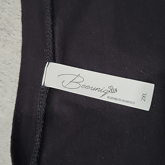 Beeuniq black loose fit blouse size 2X #28 - Picture 3 of 3